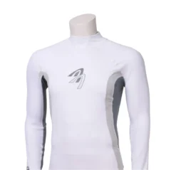 Ascan Shirt White 1/2 Kurzarm UV-Schutz Rash Vest Model Logo - S