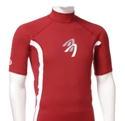 Ascan Shirt Red 1/2 Kurzarm UV-Schutz Rash Vest - S