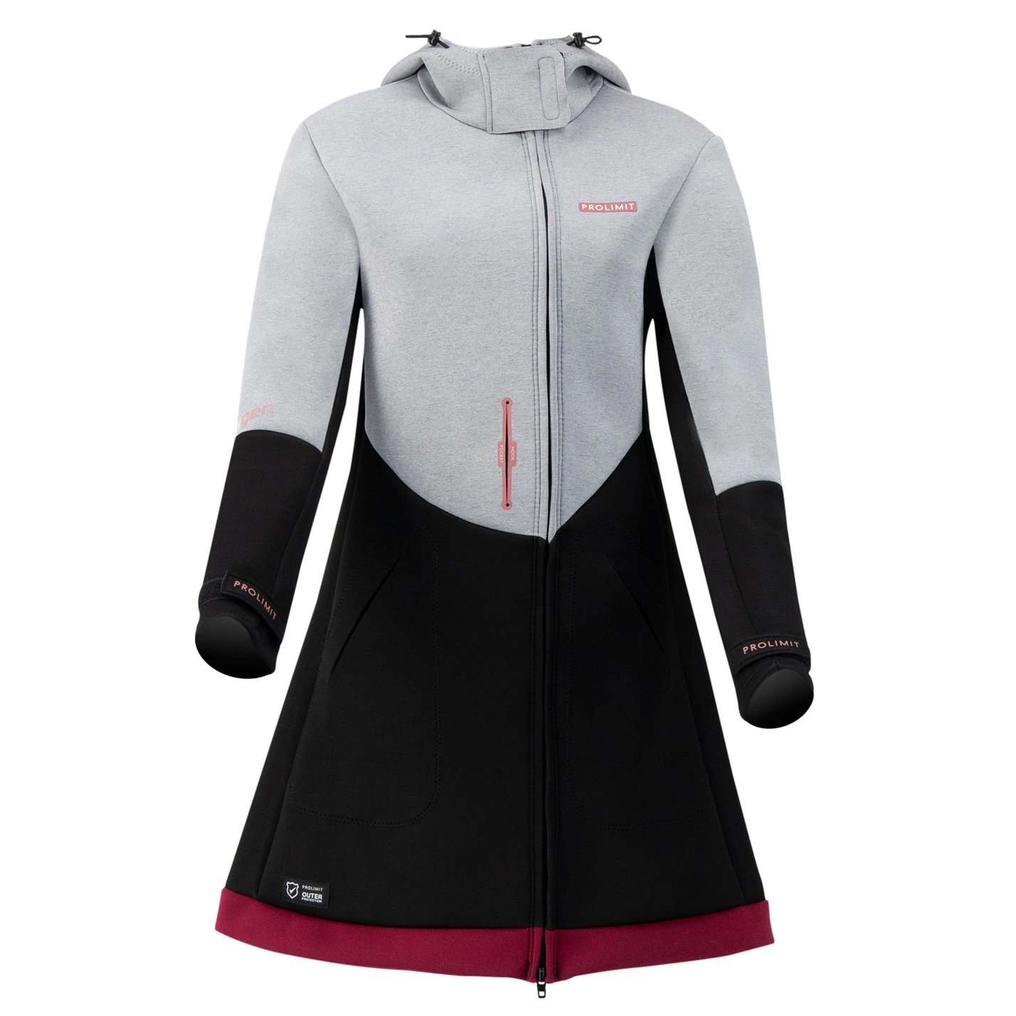 PROLIMIT Pure Girl Racer Jacket Qxygen Grey/Black/Wine - 34/XS 10 PROLIMIT Pure Girl Racer Jacket Qxygen Grey/Black/Wine - 34/XS – Bild 10