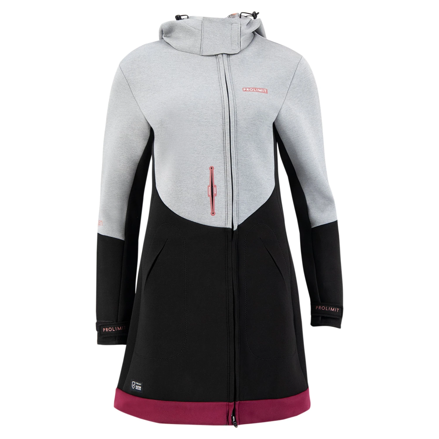 PROLIMIT Pure Girl Racer Jacket Qxygen Grey/Black/Wine - 34/XS 4 PROLIMIT Pure Girl Racer Jacket Qxygen Grey/Black/Wine - 34/XS – Bild 4