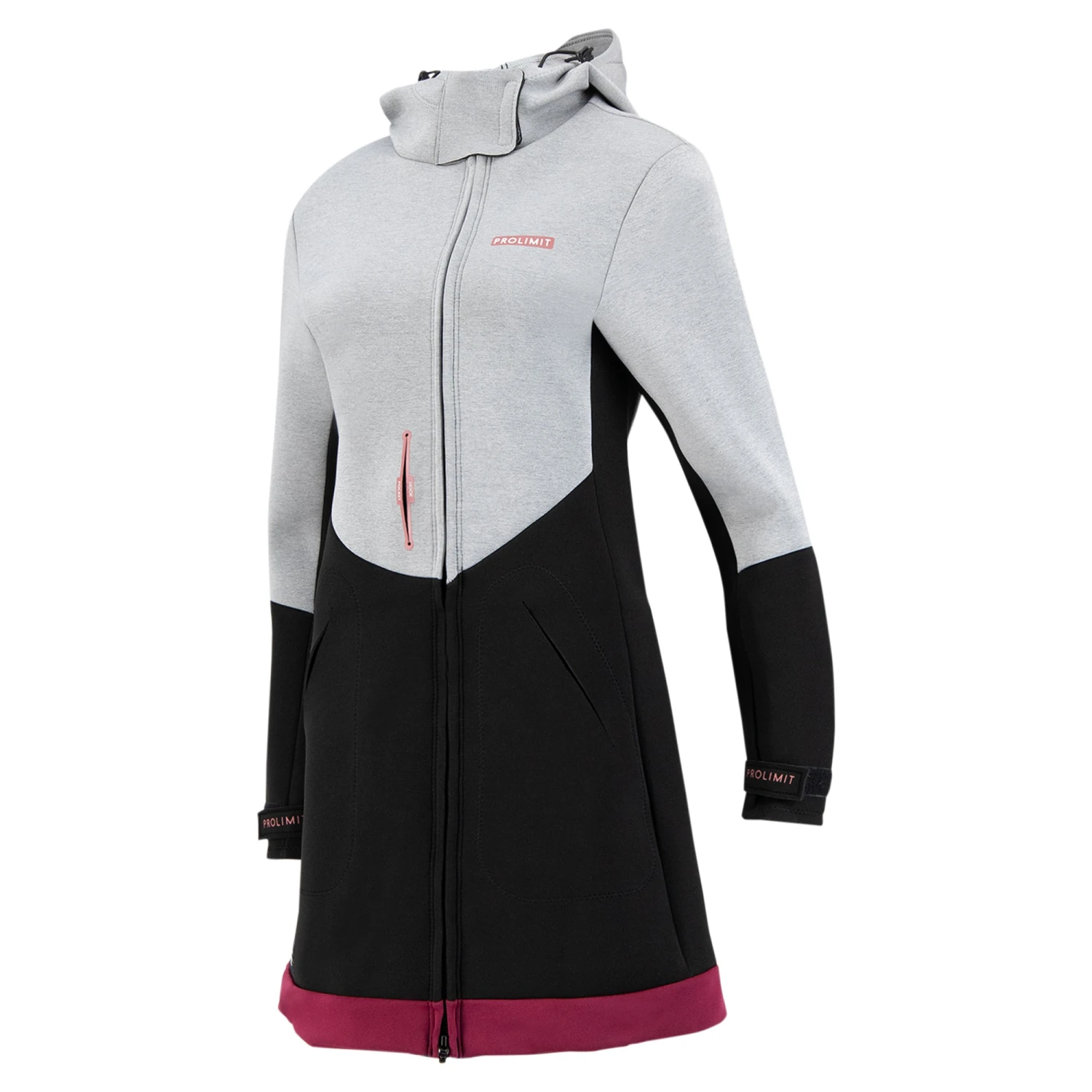 PROLIMIT Pure Girl Racer Jacket Qxygen Grey/Black/Wine - 34/XS 1 PROLIMIT Pure Girl Racer Jacket Qxygen Grey/Black/Wine - 34/XS