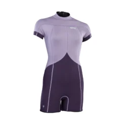 ION Neoprenanzug Amaze Shorty 2.5 SS Back Zip Damen Kurzarm 2023 - 34/XS 013 Black-flowers -Deutschland Surf Neo Gear Verkaufs-Shop 48233 4551 5