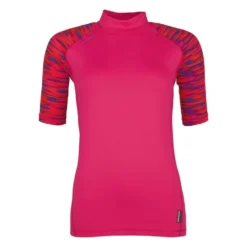 Chiemsee Goldie 2 Surflycra 1/2 Kurzarm UV-Schutz Rash Vest Cabaret - XS