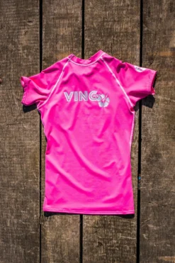 VINC WOMEN RASHGUARD PINK UV-SHIRT - XS
